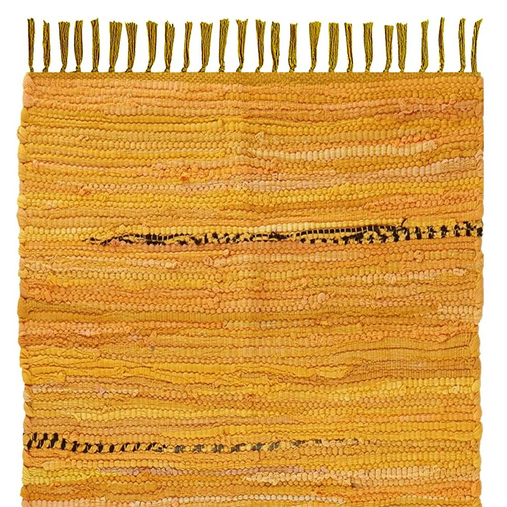 Cotton Rag Rug 24''x36''- Multicolor Chindi Rug Hand Woven Washable & Reversible